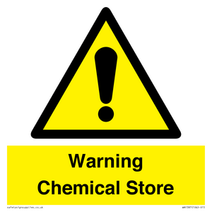 Warning Chemical Store